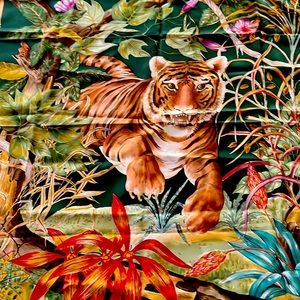 Vintage Gucci scarf of tiger 35x35